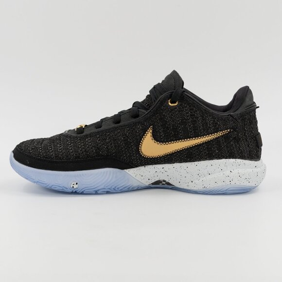 Nike Men\'s Lebron XX 20 Fab 5 \'Black Metallic Gold\' Basketball Shoe DJ5423-003